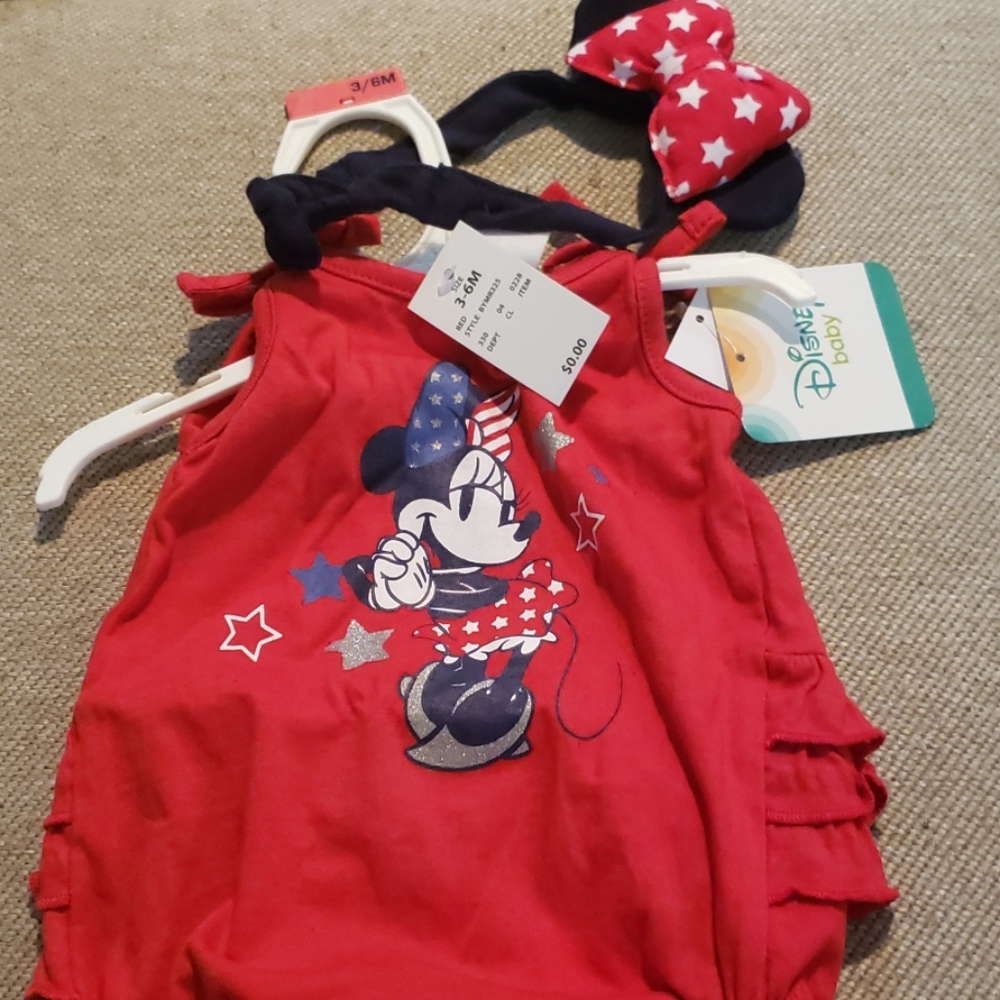 Brand new Minnie Mouse sleeveless onesie